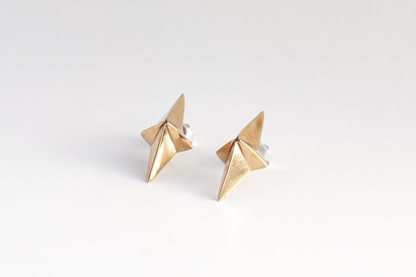 Black Daisies Stellar Heart earrings - Bronze Black Daisies Stellar Heart earrings - Bronze