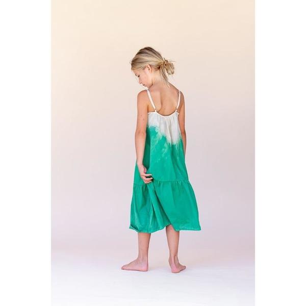 kids long live the queen dipdye dress - green | Garmentory