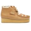 Clarks Wallabee Wedge - Tan Cow Print - Thumbnail 1
