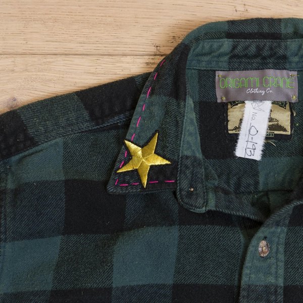 Crop Flannel Bunny Love Jacket Crop Flannel Bunny Love Jacket