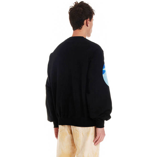 GCDS Macro tie dye sweatshirt - black GCDS Macro tie dye sweatshirt - black