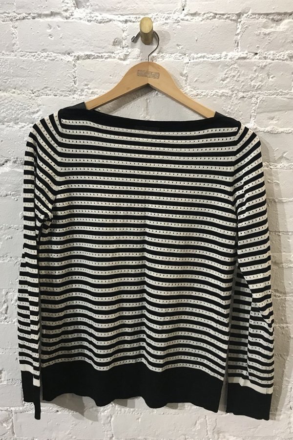 M.PATMOS Striped Boatneck Sweater- Large M.PATMOS Striped Boatneck Sweater- Large