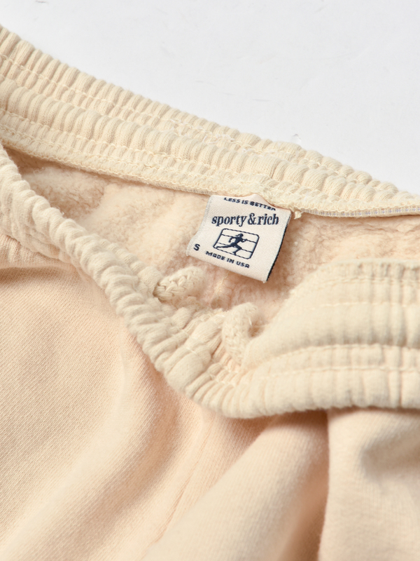 Sporty & Rich SRHWC Sweatpants - Beige/Black Sporty & Rich SRHWC Sweatpants - Beige/Black