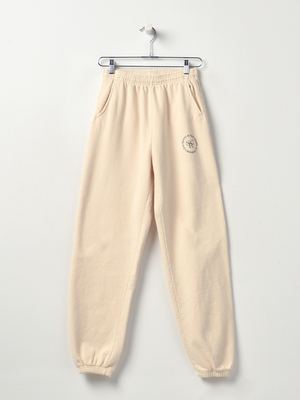 Sporty & Rich SRHWC Sweatpants - Beige/Black Sporty & Rich SRHWC Sweatpants - Beige/Black