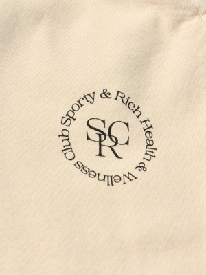 Sporty & Rich SRHWC Sweatpants - Beige/Black Sporty & Rich SRHWC Sweatpants - Beige/Black