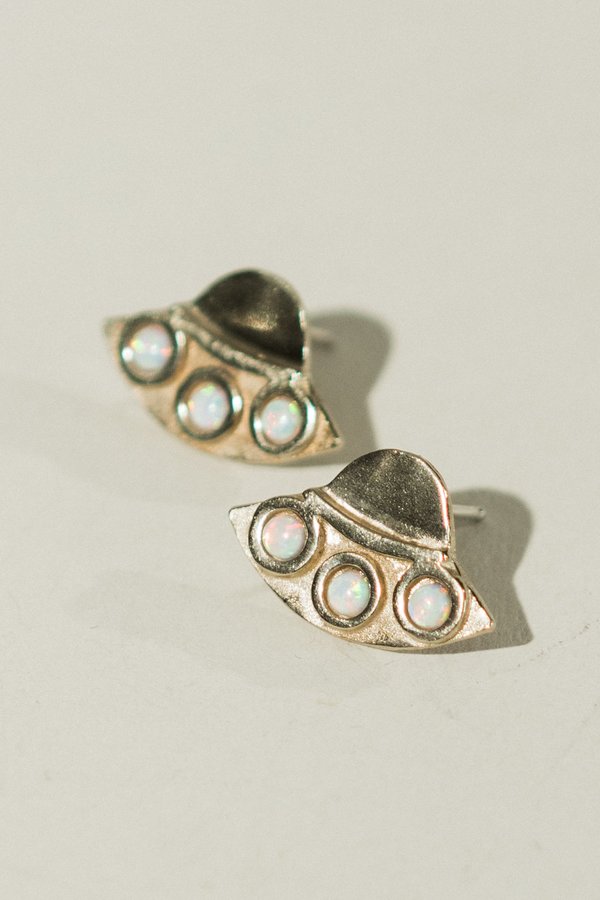 Therese Kuempel UFO Earrings - Opal Therese Kuempel UFO Earrings - Opal