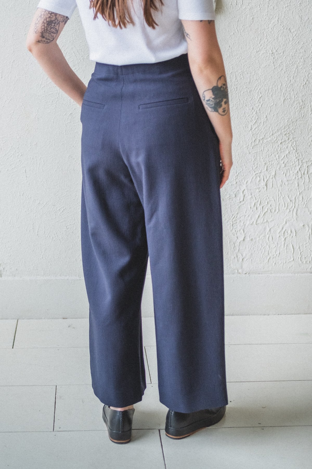 STUDIO NICHOLSON ドルドーニ／DORDONI 0 Black Dordoni Trousers by Studio Nicholson on Sale