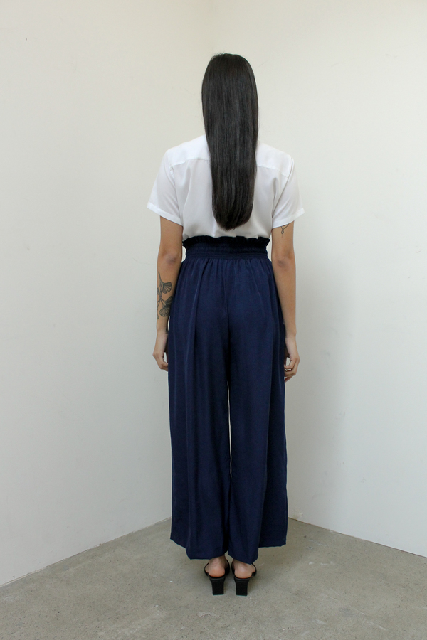 Silky wide leg pants - navy Silky wide leg pants - navy