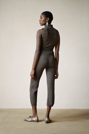 Maria Stanley MOCKNECK TANK - charcoal Maria Stanley MOCKNECK TANK - charcoal