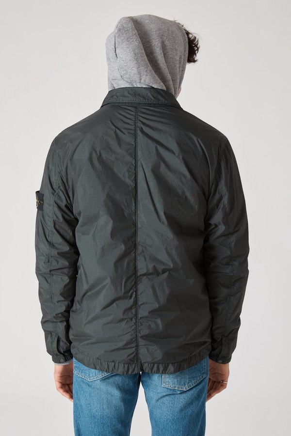 Stone Island Garment Dyed Crinkle Reps Overshirt - Petrol Stone Island Garment Dyed Crinkle Reps Overshirt - Petrol