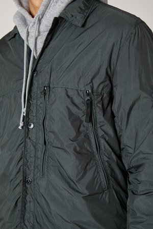 Stone Island Garment Dyed Crinkle Reps Overshirt - Petrol Stone Island Garment Dyed Crinkle Reps Overshirt - Petrol