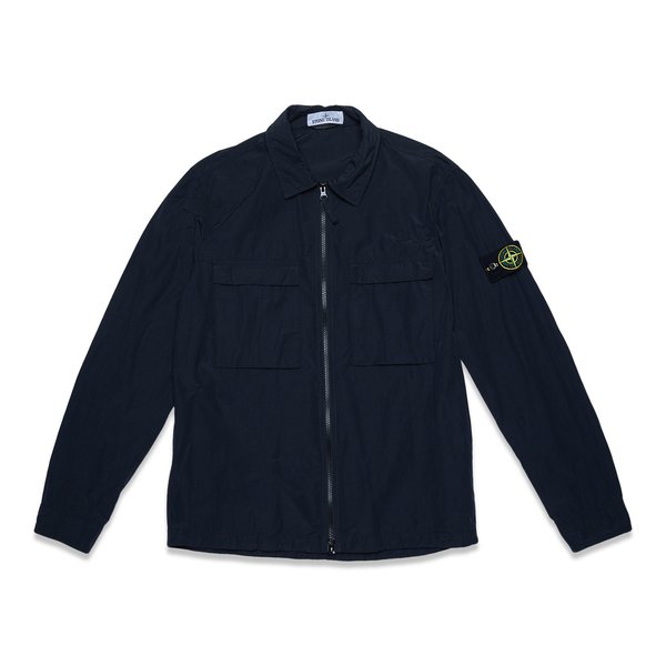 11102 Naslan Light Garment Dyed Overshirt - Black 11102 Naslan Light Garment Dyed Overshirt - Black