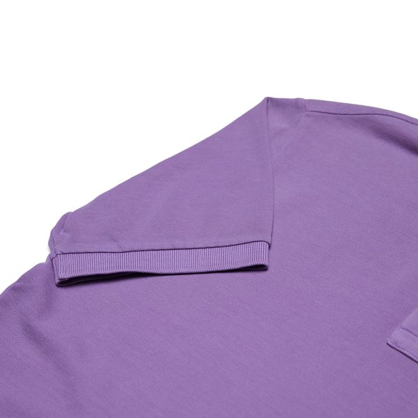 Stone Island Cotton Pique Garment+Pigment Dye Polo Shirt - Rose Quartz Stone Island Cotton Pique Garment+Pigment Dye Polo Shirt - Rose Quartz