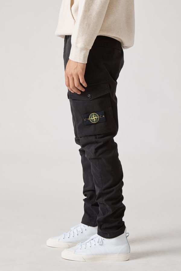 30810 Stretch Gabardine Garment Dyed Cargo Pants - Black 30810 Stretch Gabardine Garment Dyed Cargo Pants - Black