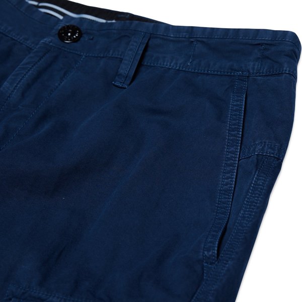 318Wa Brushed Cotton Canvas Garment Dyed 'Old Effect' Pants - Blue Marine 318Wa Brushed Cotton Canvas Garment Dyed 'Old Effect' Pants - Blue Marine