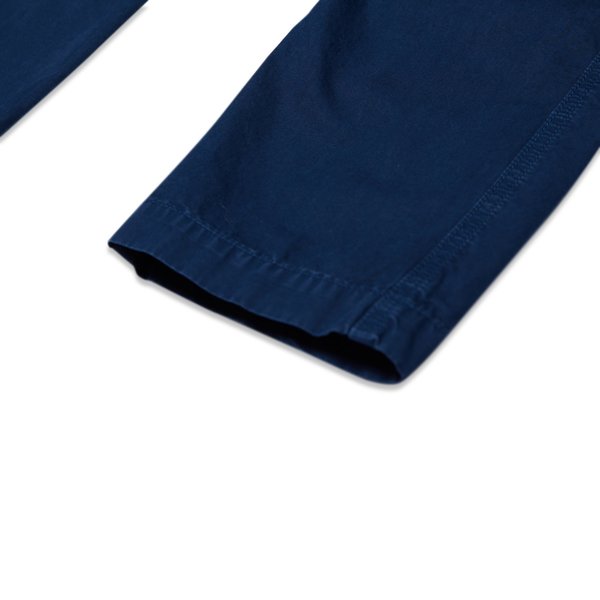 318Wa Brushed Cotton Canvas Garment Dyed 'Old Effect' Pants - Blue Marine 318Wa Brushed Cotton Canvas Garment Dyed 'Old Effect' Pants - Blue Marine