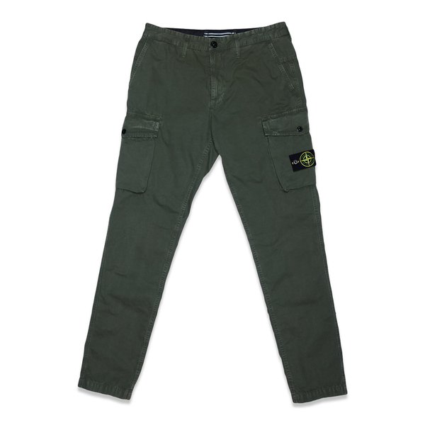 318Wa Brushed Cotton Canvas Garment Dyed 'Old Effect' Pants - Olive 318Wa Brushed Cotton Canvas Garment Dyed 'Old Effect' Pants - Olive