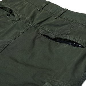 318Wa Brushed Cotton Canvas Garment Dyed 'Old Effect' Pants - Olive 318Wa Brushed Cotton Canvas Garment Dyed 'Old Effect' Pants - Olive