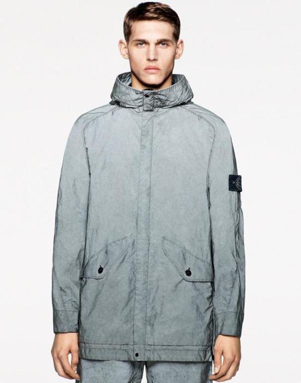 Stone Island Plated Reflective-Tc Jacket Grey Garmentory