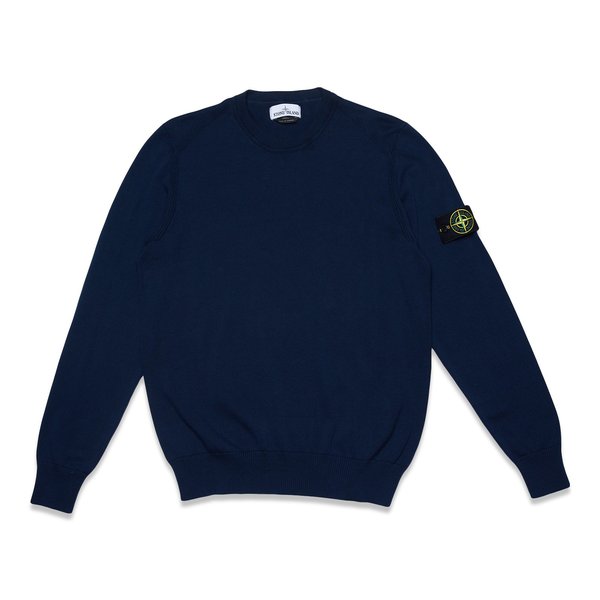 510B2 Soft Cotton Knit Sweater - Blue Marine 510B2 Soft Cotton Knit Sweater - Blue Marine