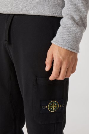 60320 Cotton Fleece Garment Dyed Sweatpants - Black 60320 Cotton Fleece Garment Dyed Sweatpants - Black