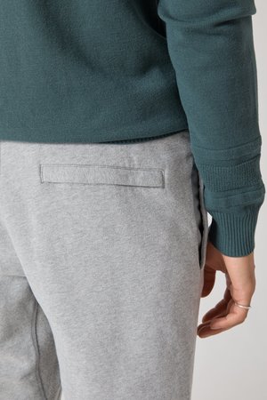 60320 Cotton Fleece Garment Dyed Sweatpants - Heather Grey 60320 Cotton Fleece Garment Dyed Sweatpants - Heather Grey