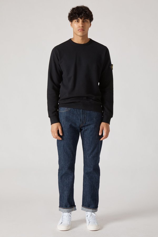 62720 Cotton Fleece Garment Dyed Sweatshirt - Black 62720 Cotton Fleece Garment Dyed Sweatshirt - Black