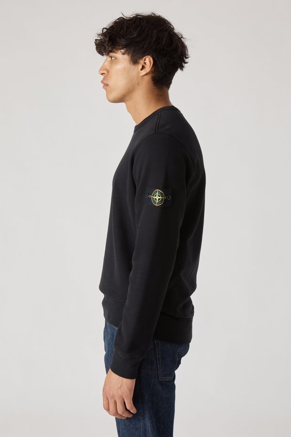 62720 Cotton Fleece Garment Dyed Sweatshirt - Black 62720 Cotton Fleece Garment Dyed Sweatshirt - Black