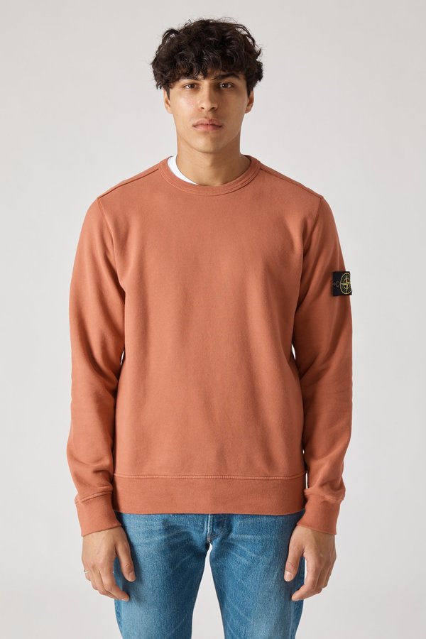62720 Cotton Fleece Garment Dyed Sweatshirt - Rust 62720 Cotton Fleece Garment Dyed Sweatshirt - Rust