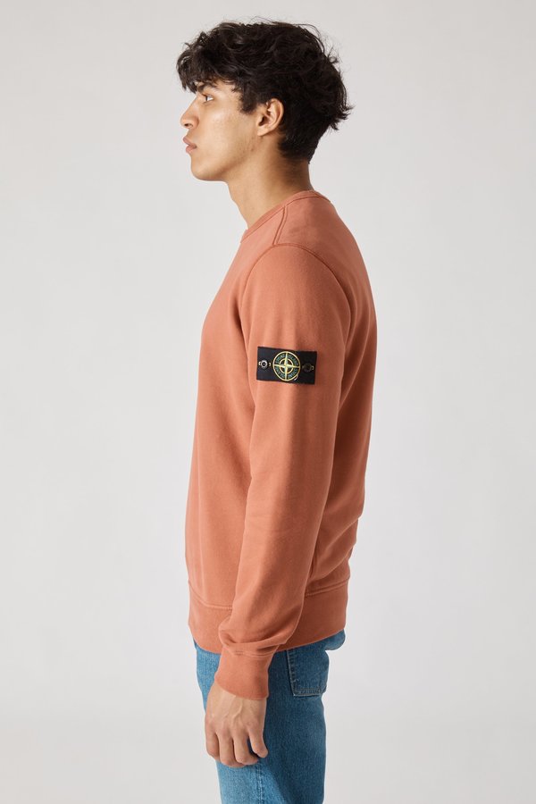 62720 Cotton Fleece Garment Dyed Sweatshirt - Rust 62720 Cotton Fleece Garment Dyed Sweatshirt - Rust