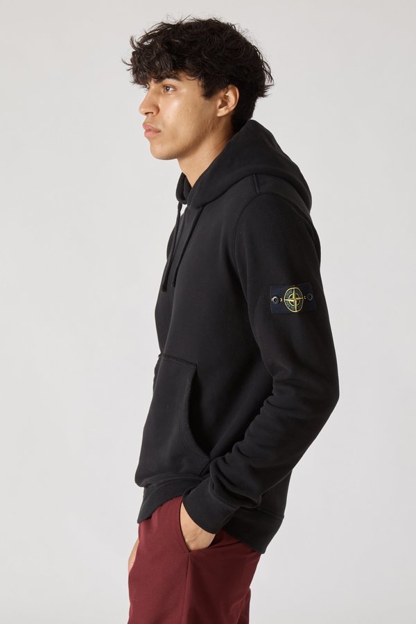 62820 Cotton Fleece Garment Dyed Hoody - Black 62820 Cotton Fleece Garment Dyed Hoody - Black