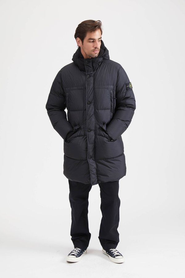 70123 Garment Dyed Crinkle Reps Down Blouson - Black 70123 Garment Dyed Crinkle Reps Down Blouson - Black