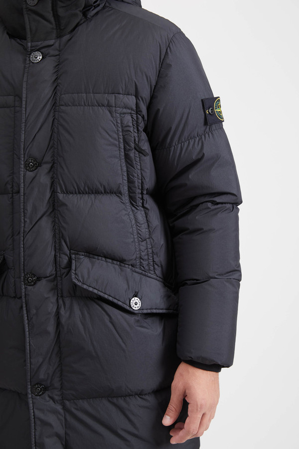 70123 Garment Dyed Crinkle Reps Down Blouson - Black 70123 Garment Dyed Crinkle Reps Down Blouson - Black