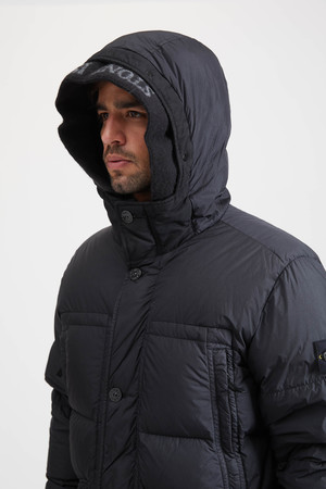 70123 Garment Dyed Crinkle Reps Down Blouson - Black 70123 Garment Dyed Crinkle Reps Down Blouson - Black
