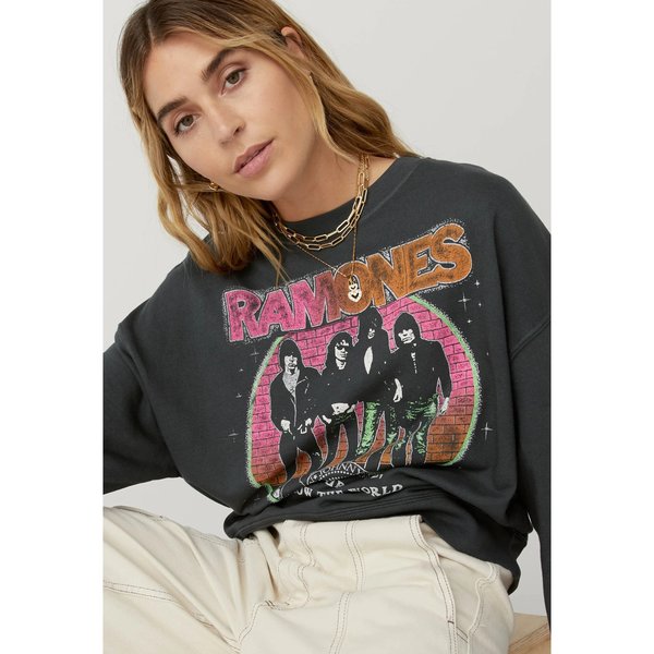 Daydreamer Ramones Today Your Love Oversized Crew Sweatshirt Daydreamer Ramones Today Your Love Oversized Crew Sweatshirt