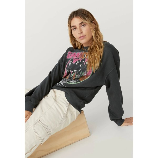 Daydreamer Ramones Today Your Love Oversized Crew Sweatshirt Daydreamer Ramones Today Your Love Oversized Crew Sweatshirt