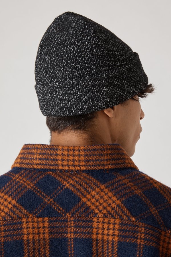 Stone Island Reflective Knit Cap - Black Stone Island Reflective Knit Cap - Black