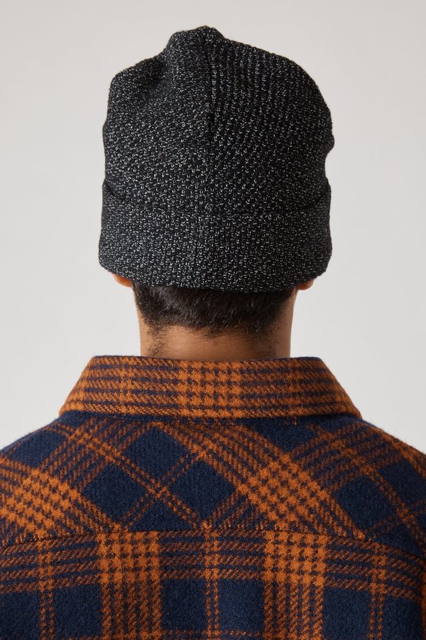Stone Island Reflective Knit Cap - Black Stone Island Reflective Knit Cap - Black