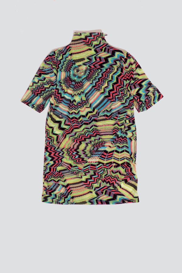 Assembly Psychedelic Short Sleeve Mockneck Assembly Psychedelic Short Sleeve Mockneck