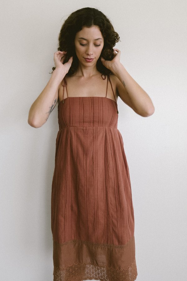 Maria Stanley ESTIE DRESS - clay Maria Stanley ESTIE DRESS - clay
