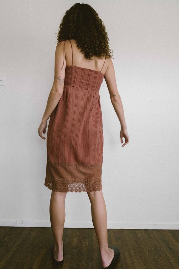 Maria Stanley ESTIE DRESS - clay Maria Stanley ESTIE DRESS - clay