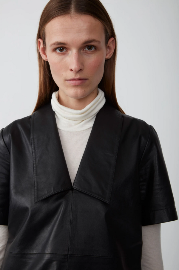Just Female Laurene Leather Blouse Just Female Laurene Leather Blouse