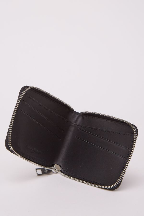Maison Margiela Small Zip Around Wallet - BLACK H1669 Maison Margiela Small Zip Around Wallet - BLACK H1669