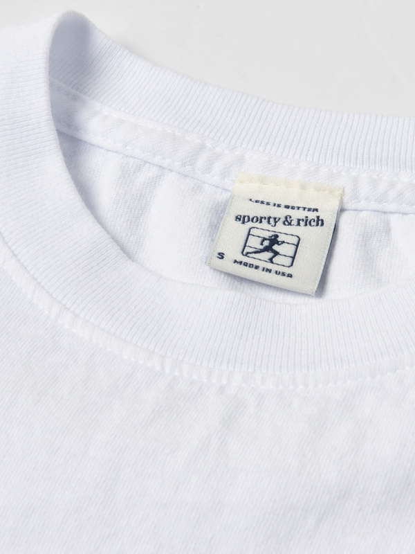 Sporty & Rich Cycling Club T Shirt - White/Forest Sporty & Rich Cycling Club T Shirt - White/Forest