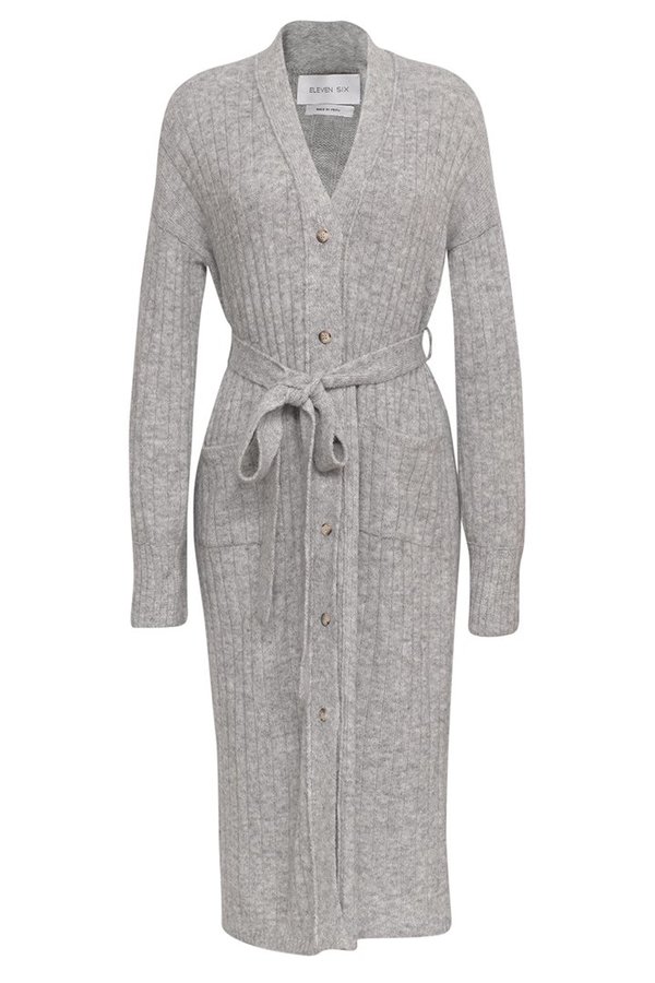 Eleven Six Erica Cardi Dress - Pale Grey Eleven Six Erica Cardi Dress - Pale Grey