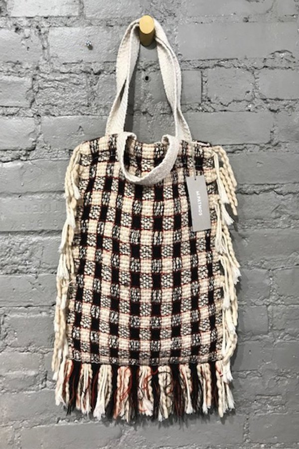 Handwoven Mirth Tote - B&W Handwoven Mirth Tote - B&W