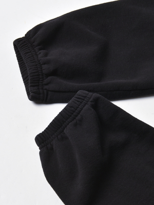 Sporty & Rich Classic Logo Sweatpant - Black/White Sporty & Rich Classic Logo Sweatpant - Black/White