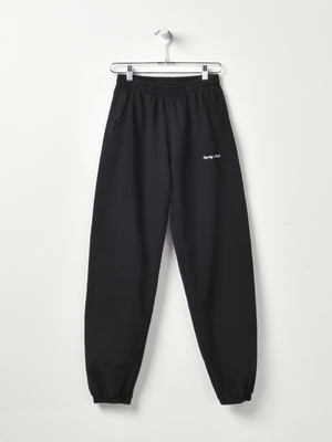 Sporty & Rich Classic Logo Sweatpant - Black/White Sporty & Rich Classic Logo Sweatpant - Black/White