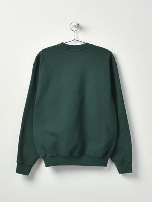 Sporty & Rich Health, Wellness Crewneck - Forest Green/White Sporty & Rich Health, Wellness Crewneck - Forest Green/White