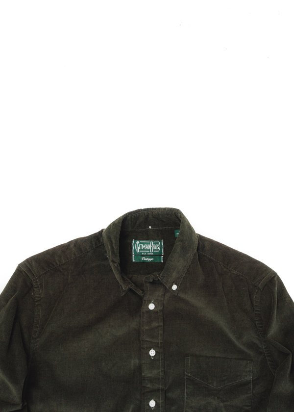 GITMAN BROS VINTAGE sisters ボタンダウンシャツ GITMAN VINTAGE SISTERS FLANNEL SHIRT - BLACK | Garmentory